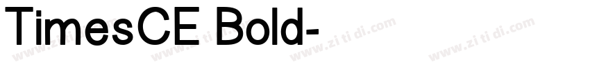 TimesCE Bold字体转换